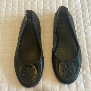 Black Tory Burch classic ballet flats, size 7.5